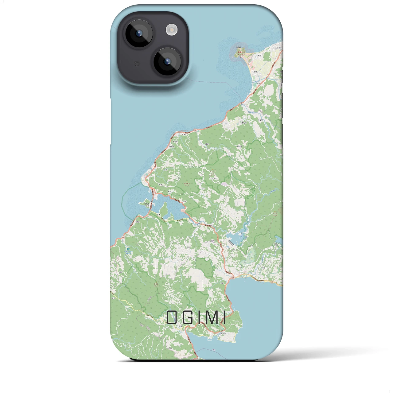 【大宜味(沖縄県)】地図柄iPhoneケース(バックカバータイプ)