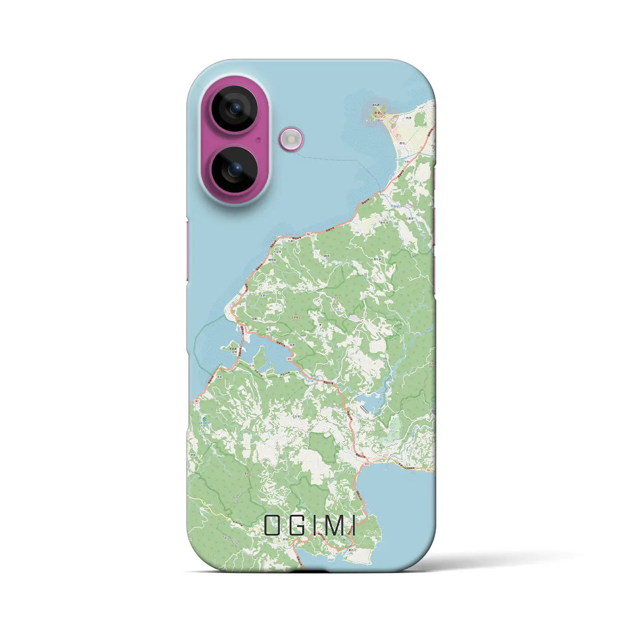 【大宜味(沖縄県)】地図柄iPhoneケース(バックカバータイプ)