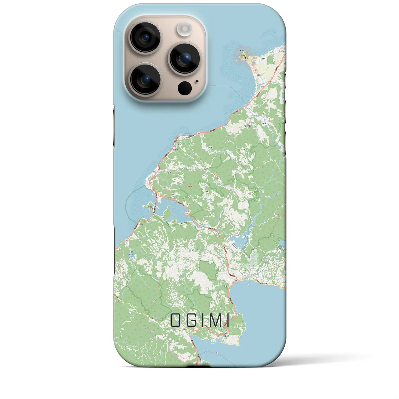 【大宜味(沖縄県)】地図柄iPhoneケース(バックカバータイプ)