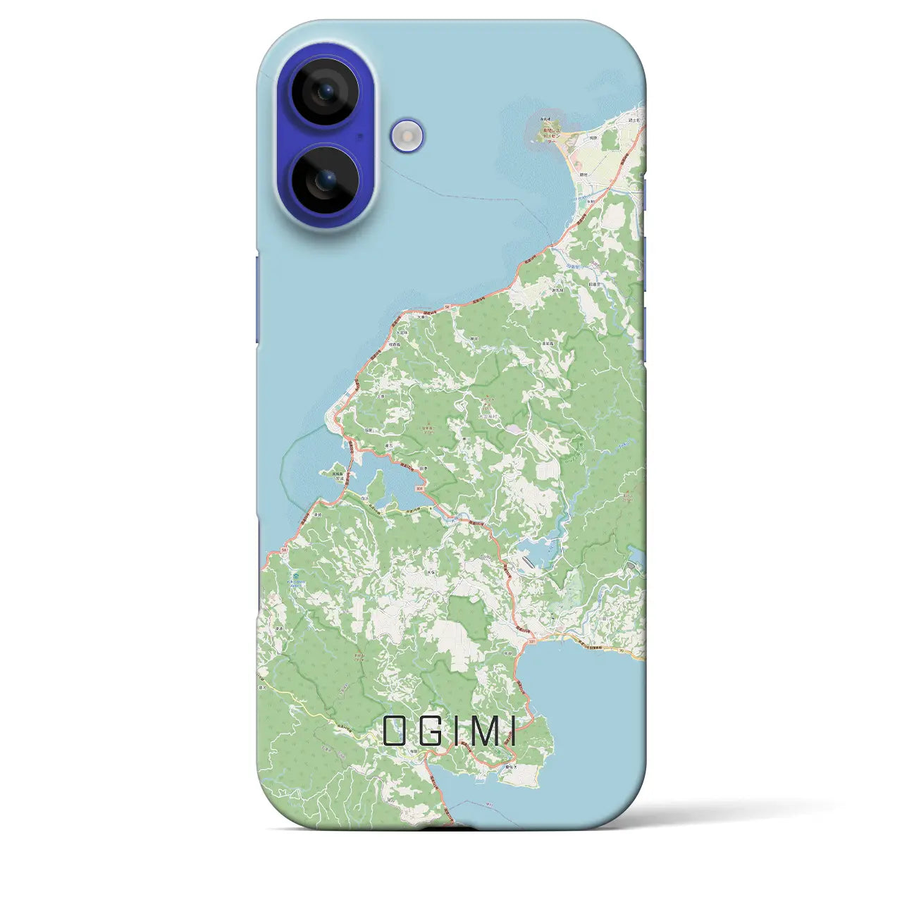 【大宜味(沖縄県)】地図柄iPhoneケース(バックカバータイプ)ナチュラル・iPhone 16 Pro Max 用