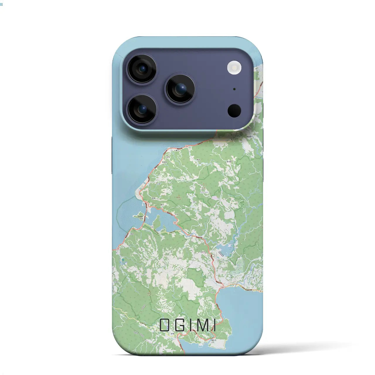 【大宜味(沖縄県)】地図柄iPhoneケース(バックカバータイプ)