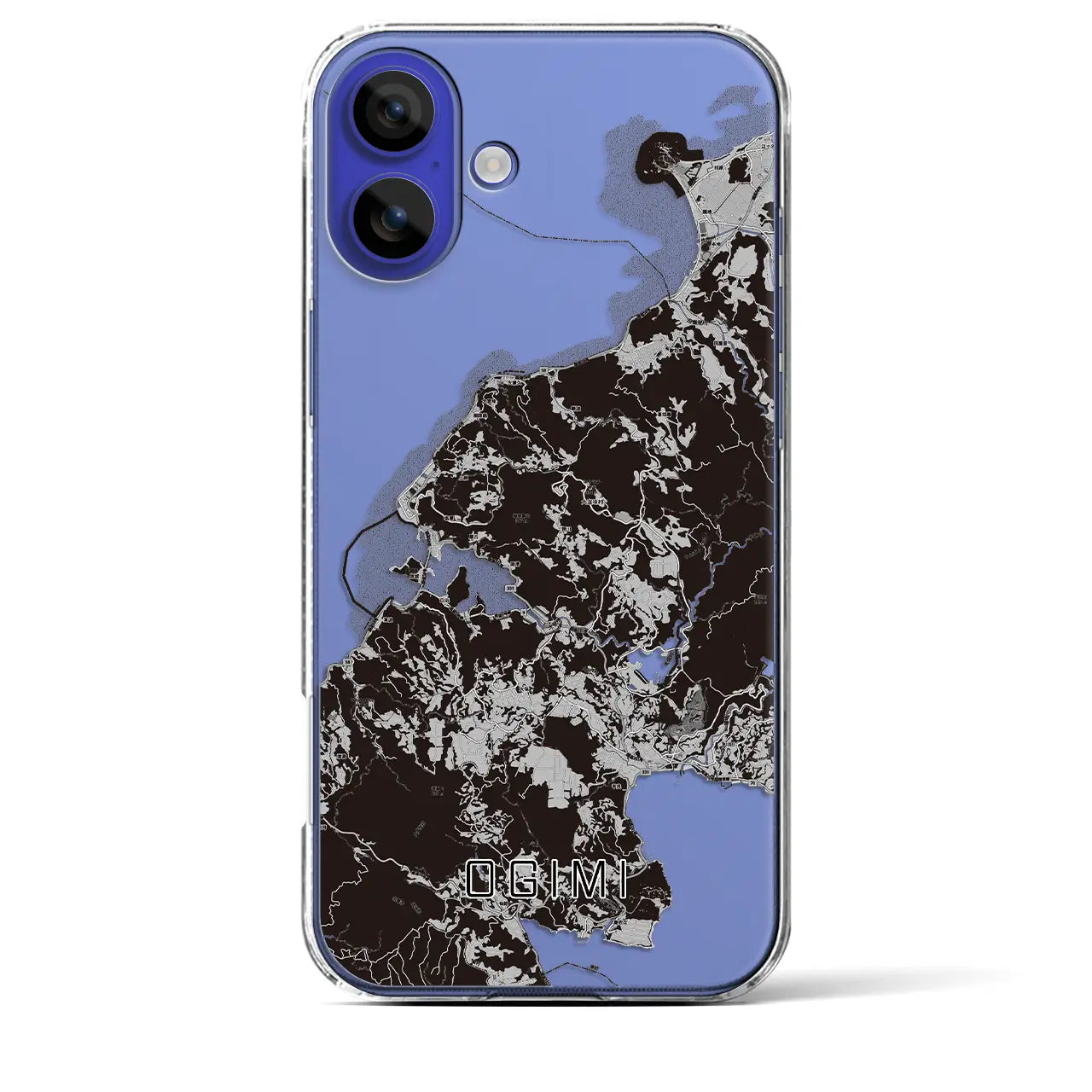 【大宜味(沖縄県)】地図柄iPhoneケース(クリアタイプ)