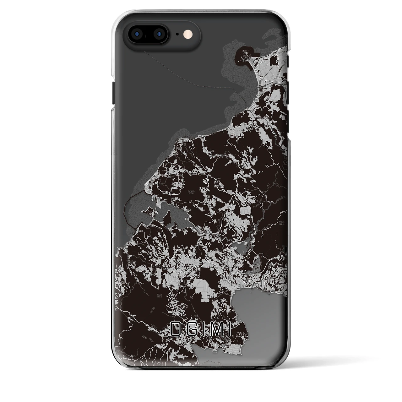 【大宜味(沖縄県)】地図柄iPhoneケース(クリアタイプ)