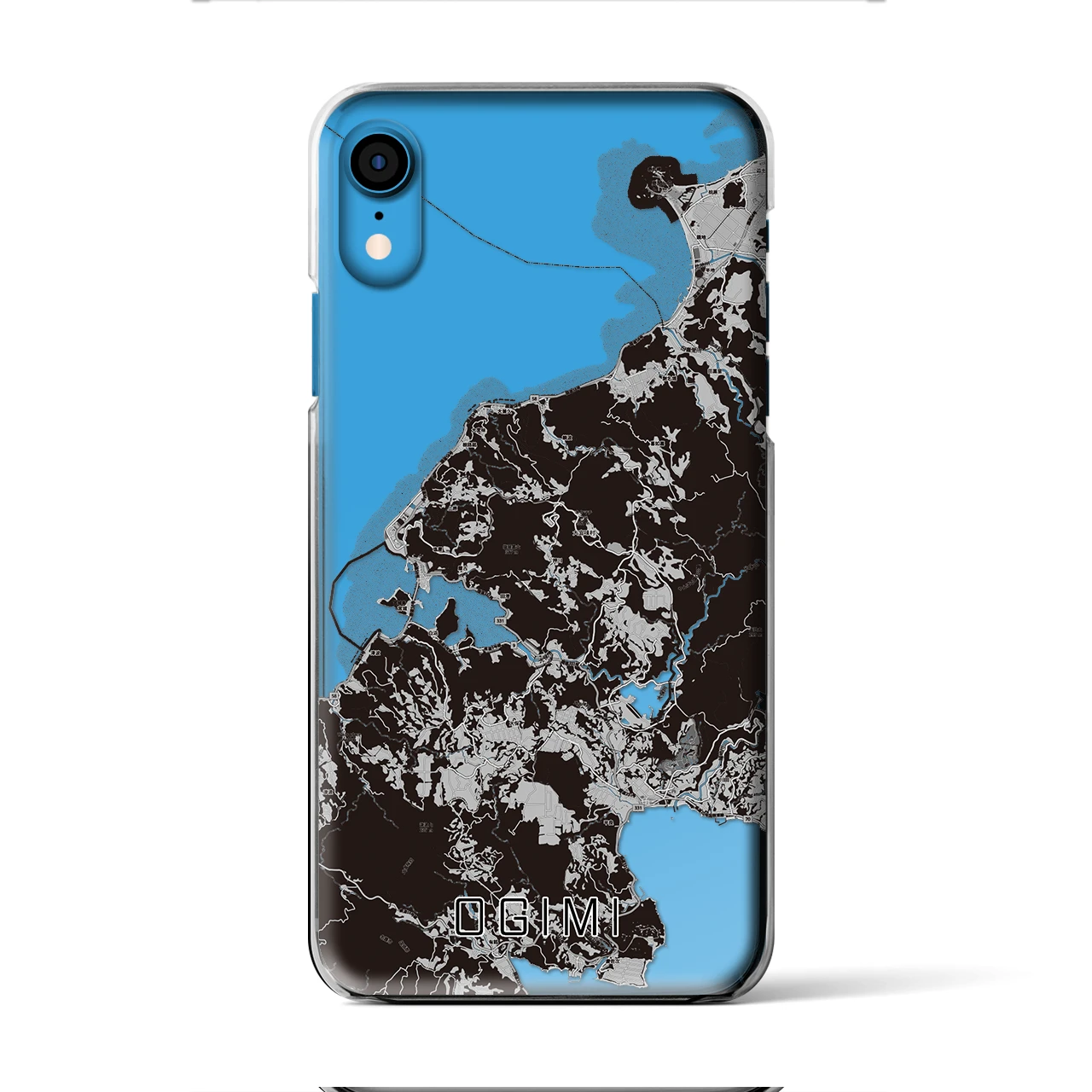 【大宜味(沖縄県)】地図柄iPhoneケース(クリアタイプ)