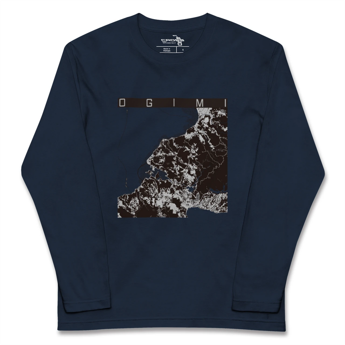 【大宜味(沖縄県)】地図柄ロングスリーブTシャツ