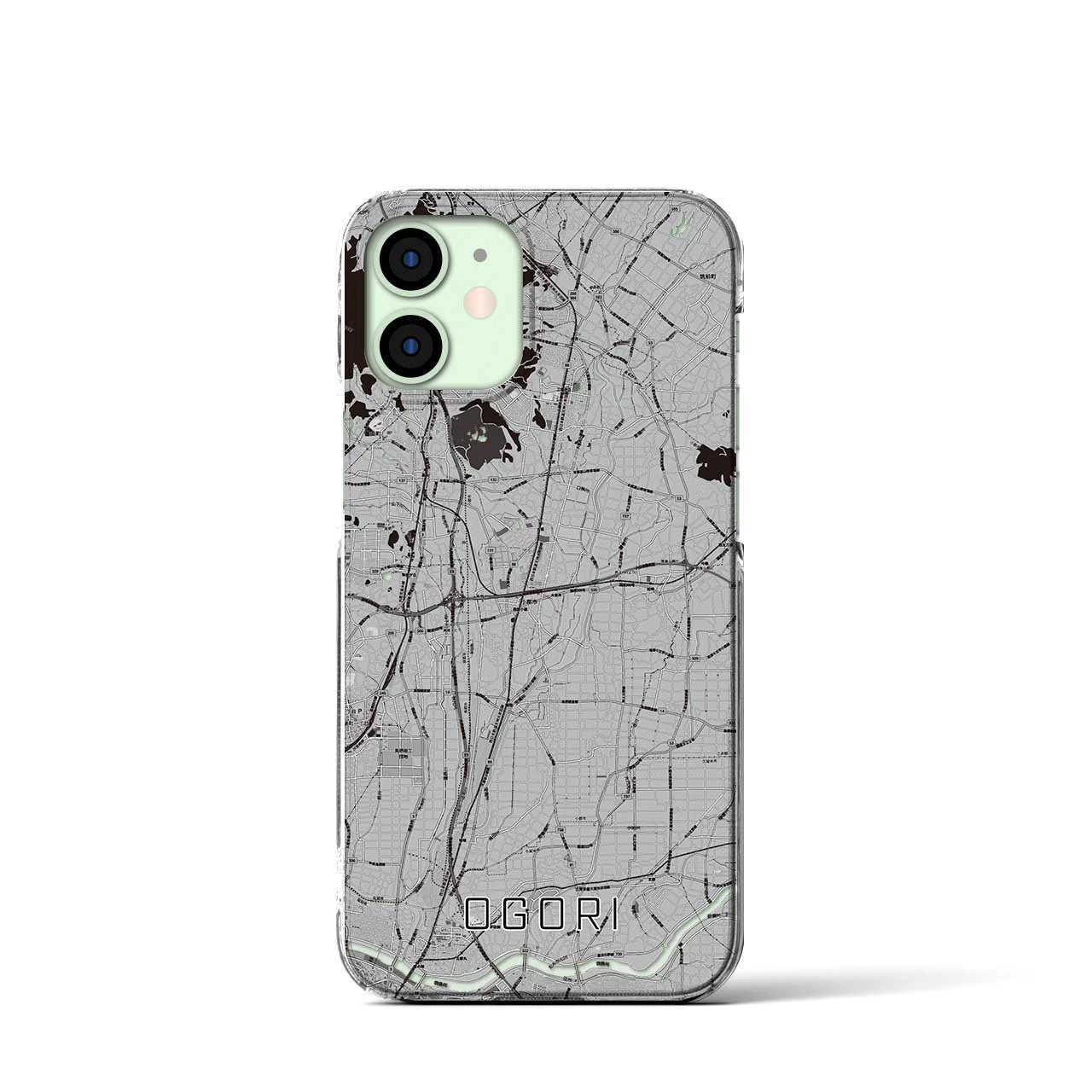 【小郡(福岡県)】地図柄iPhoneケース(クリアタイプ)