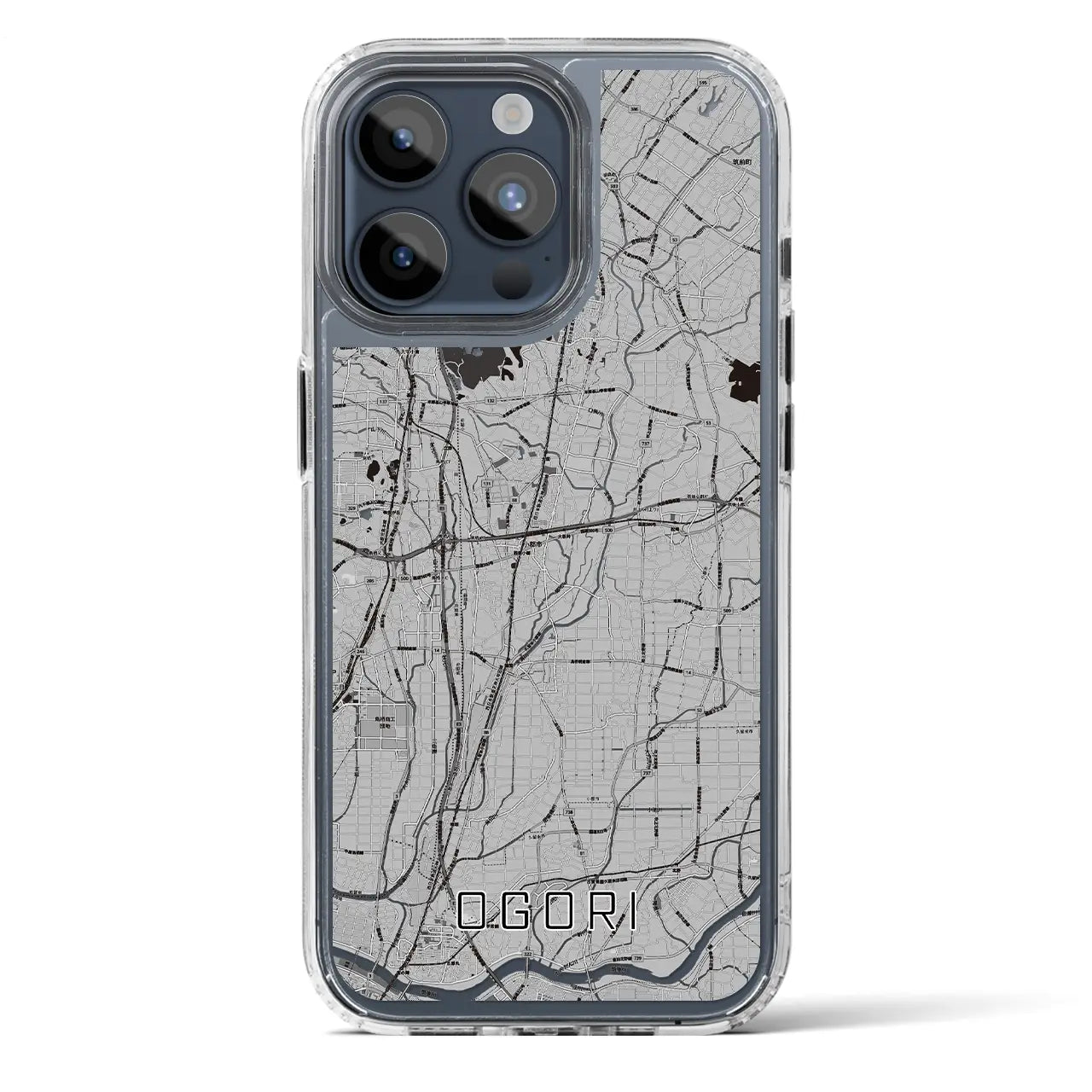 【小郡(福岡県)】地図柄iPhoneケース(MagSafeタイプ)