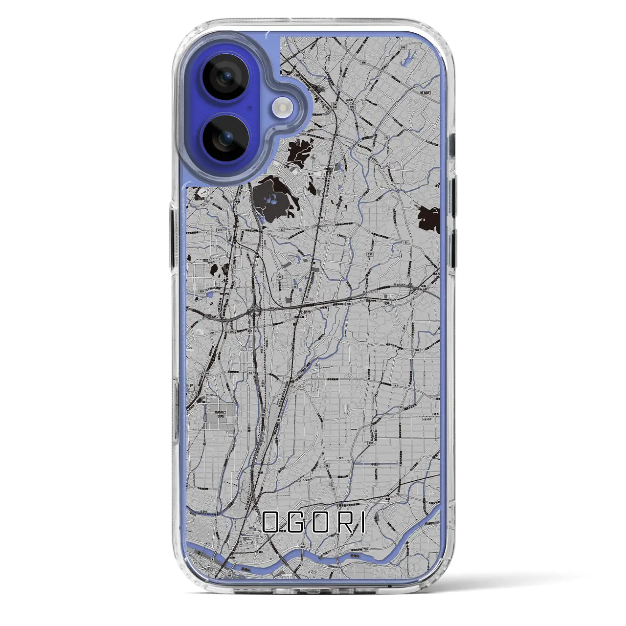 【小郡(福岡県)】地図柄iPhoneケース(MagSafeタイプ)
