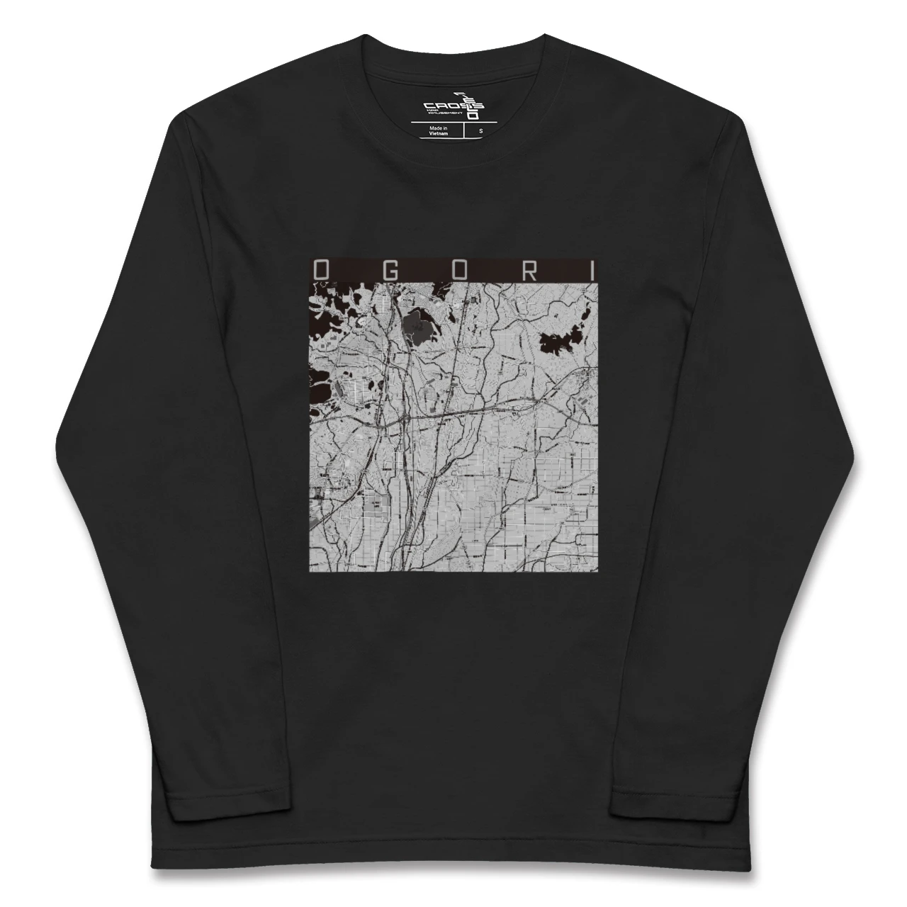 【小郡(福岡県)】地図柄ロングスリーブTシャツ