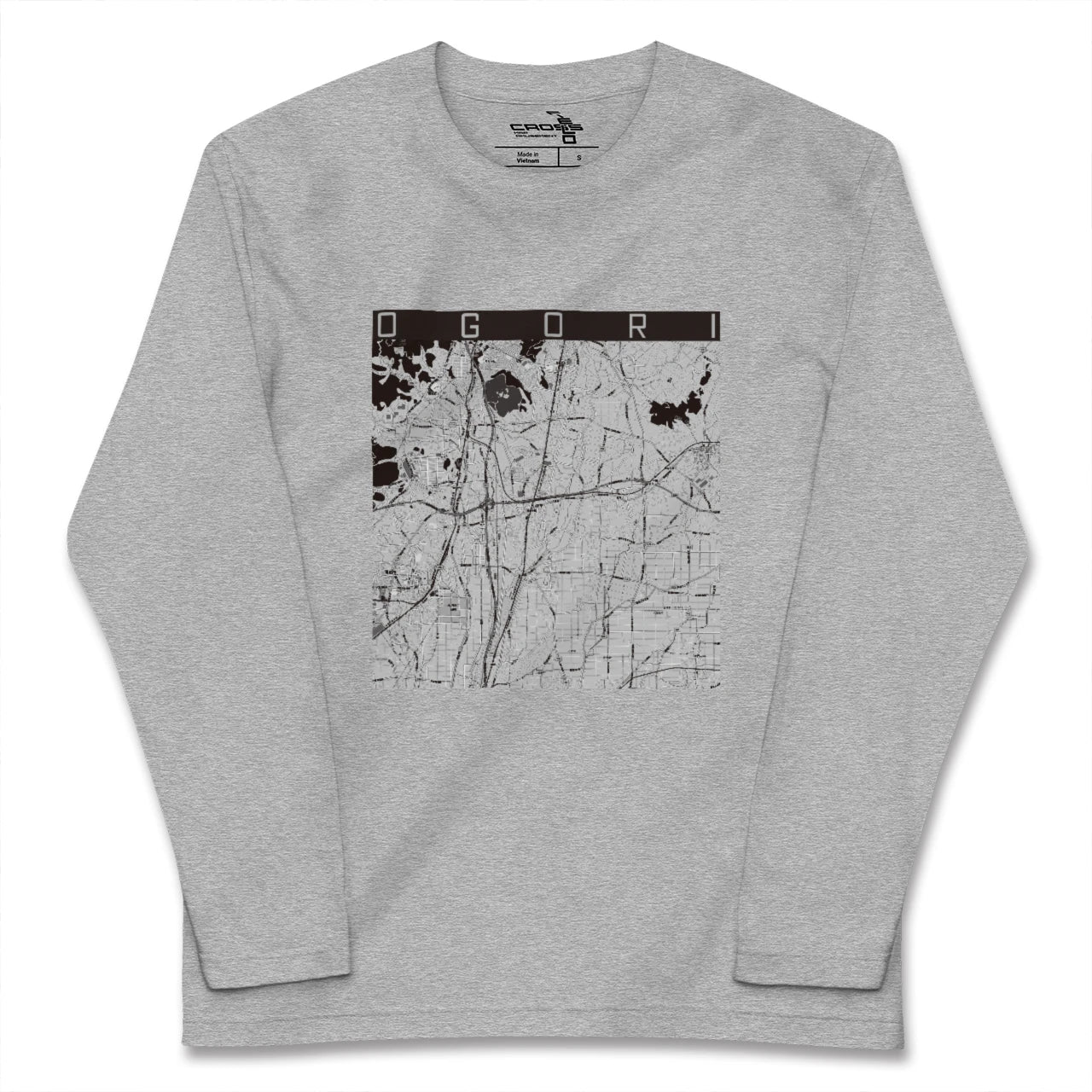 【小郡(福岡県)】地図柄ロングスリーブTシャツ