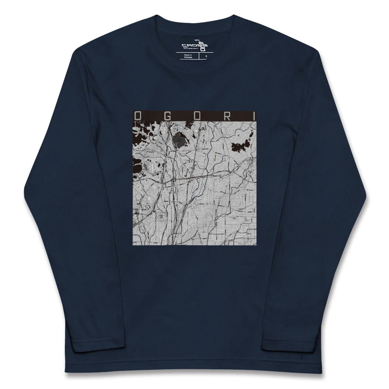 【小郡(福岡県)】地図柄ロングスリーブTシャツ