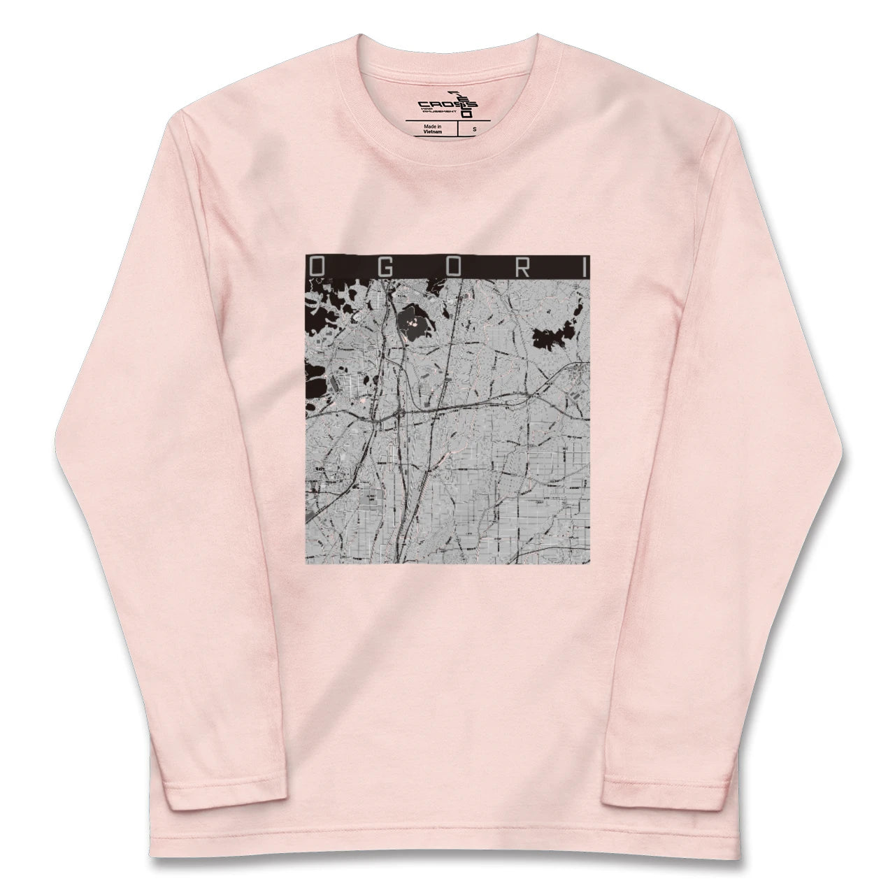 【小郡(福岡県)】地図柄ロングスリーブTシャツ