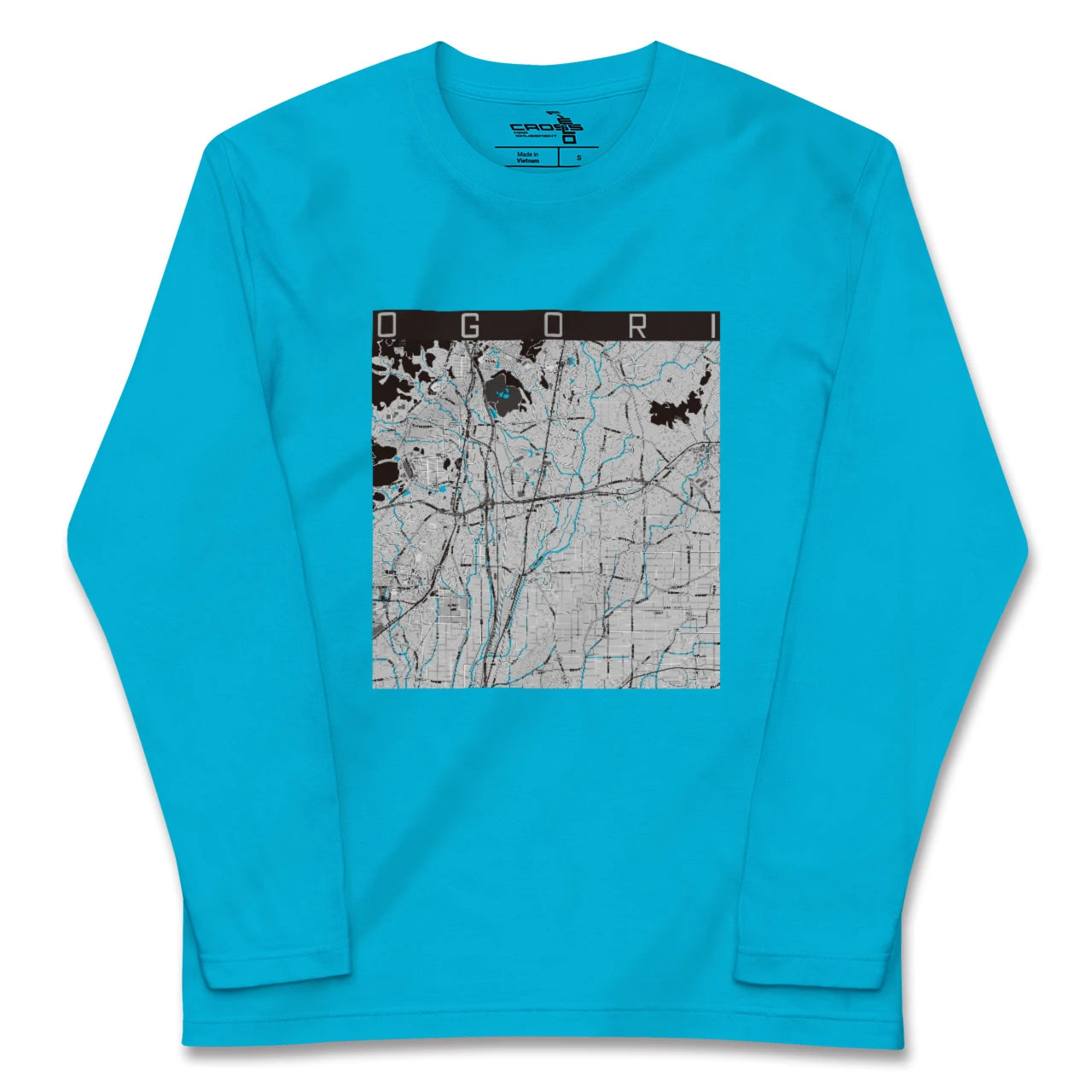 【小郡(福岡県)】地図柄ロングスリーブTシャツ