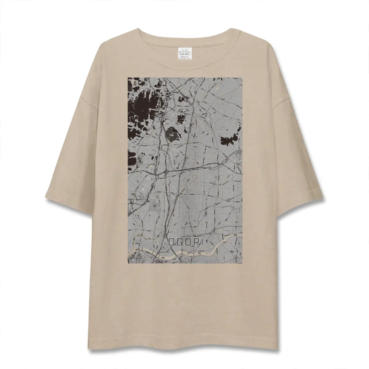 【小郡(福岡県)】地図柄ビッグシルエットTシャツ