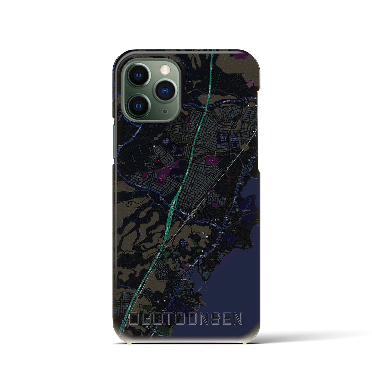 【おごと温泉(滋賀県)】地図柄iPhoneケース(バックカバータイプ)