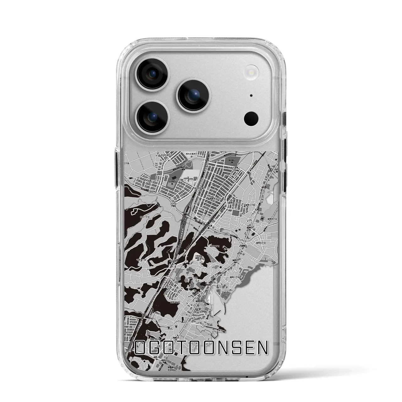 【おごと温泉(滋賀県)】地図柄iPhoneケース(MagSafeタイプ)