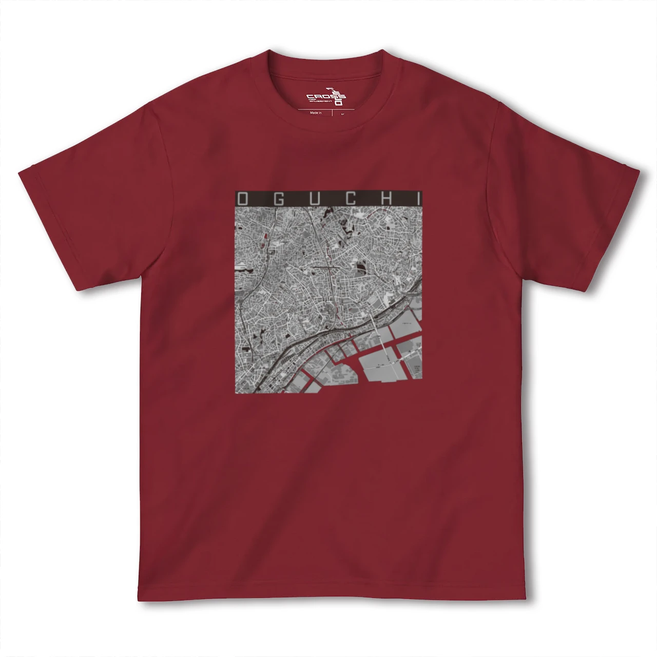 【大口(神奈川県)】地図柄ヘビーウェイトTシャツ