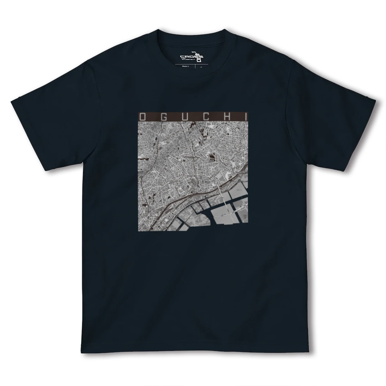 【大口(神奈川県)】地図柄ヘビーウェイトTシャツ