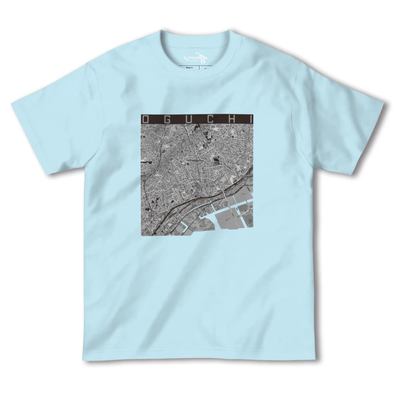 【大口(神奈川県)】地図柄ヘビーウェイトTシャツ