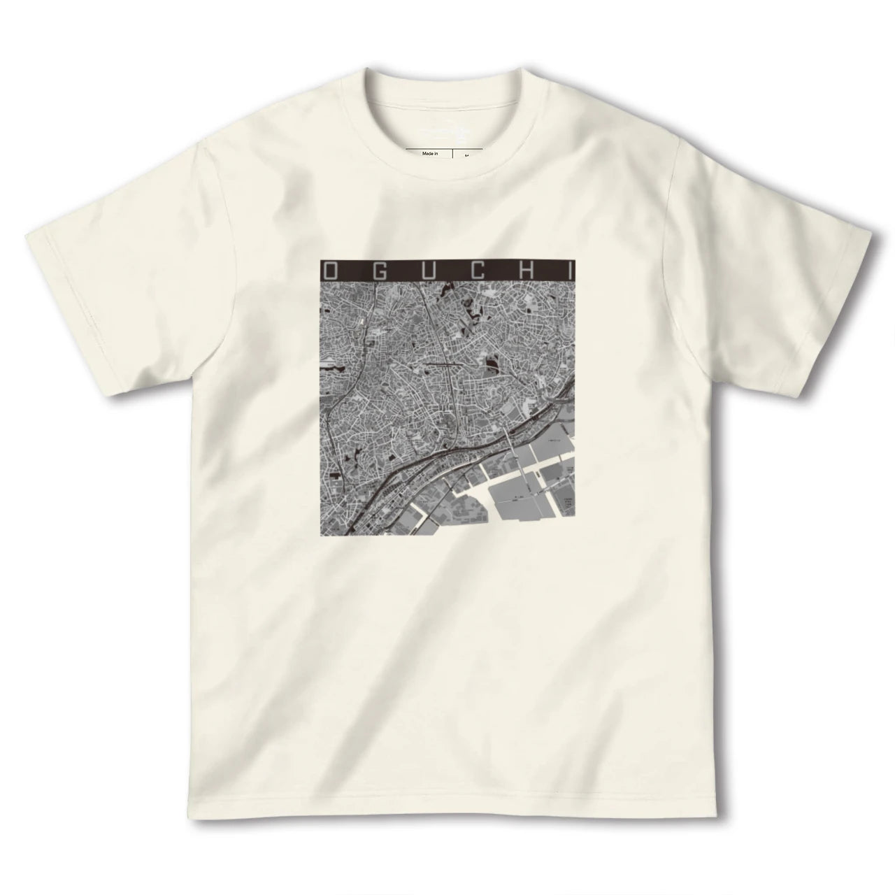 【大口(神奈川県)】地図柄ヘビーウェイトTシャツ