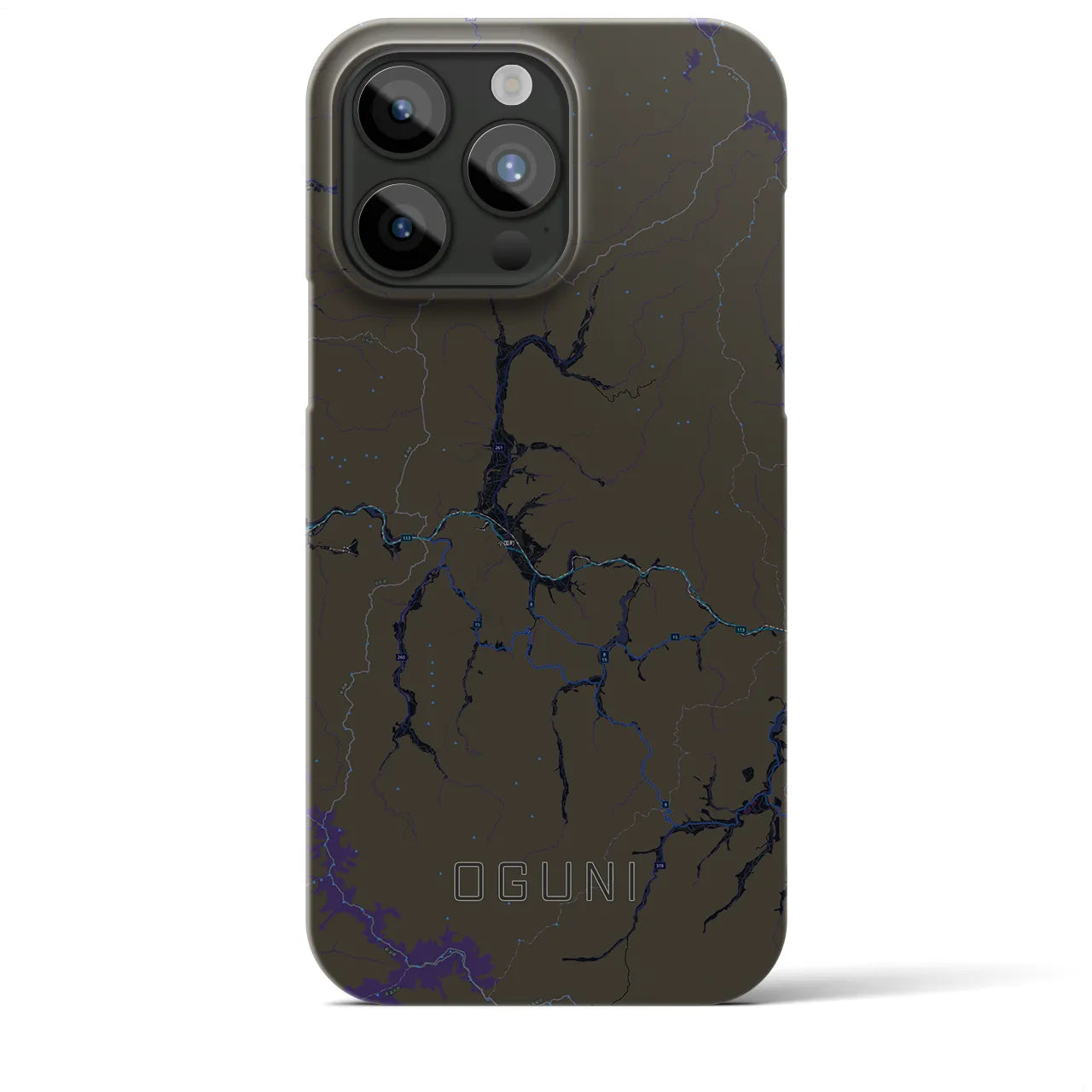 【小国(山形県)】地図柄iPhoneケース(バックカバータイプ)