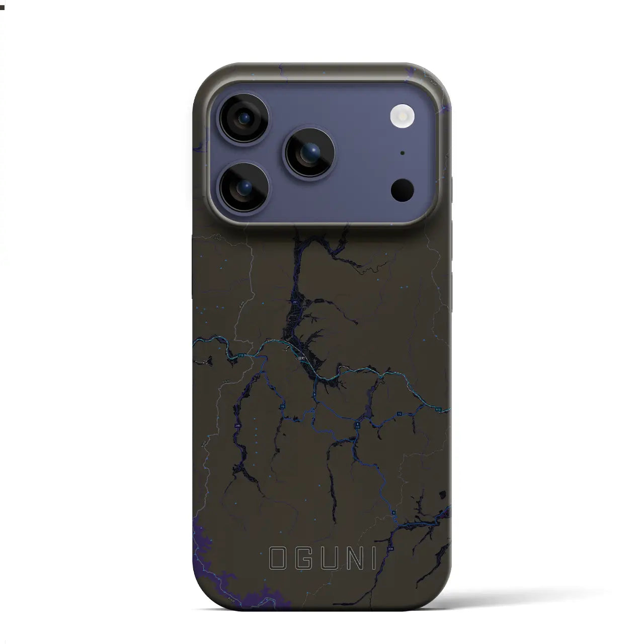 【小国(山形県)】地図柄iPhoneケース(バックカバータイプ)