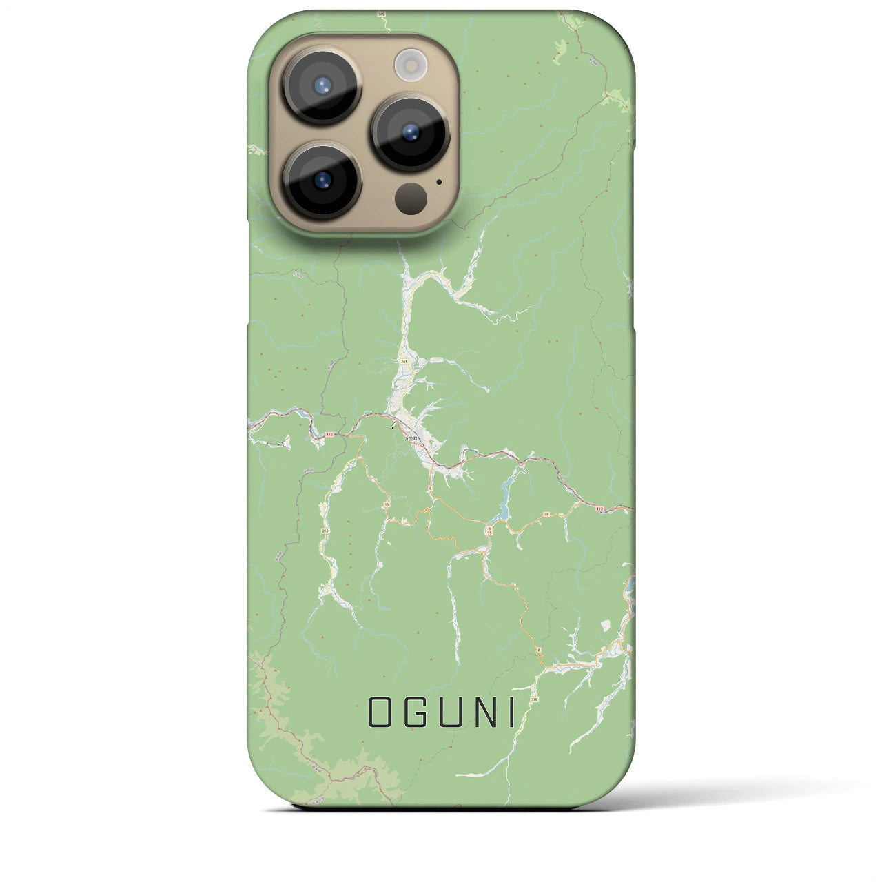 【小国(山形県)】地図柄iPhoneケース(バックカバータイプ)