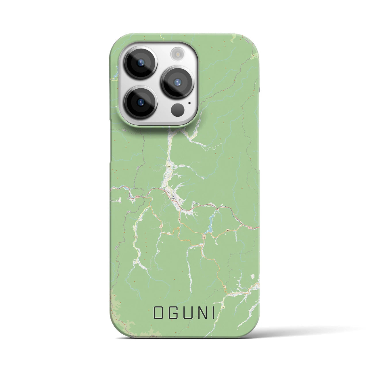 【小国(山形県)】地図柄iPhoneケース(バックカバータイプ)