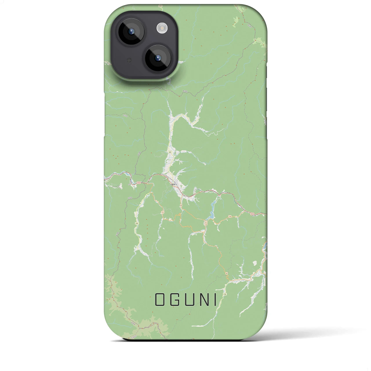 【小国(山形県)】地図柄iPhoneケース(バックカバータイプ)
