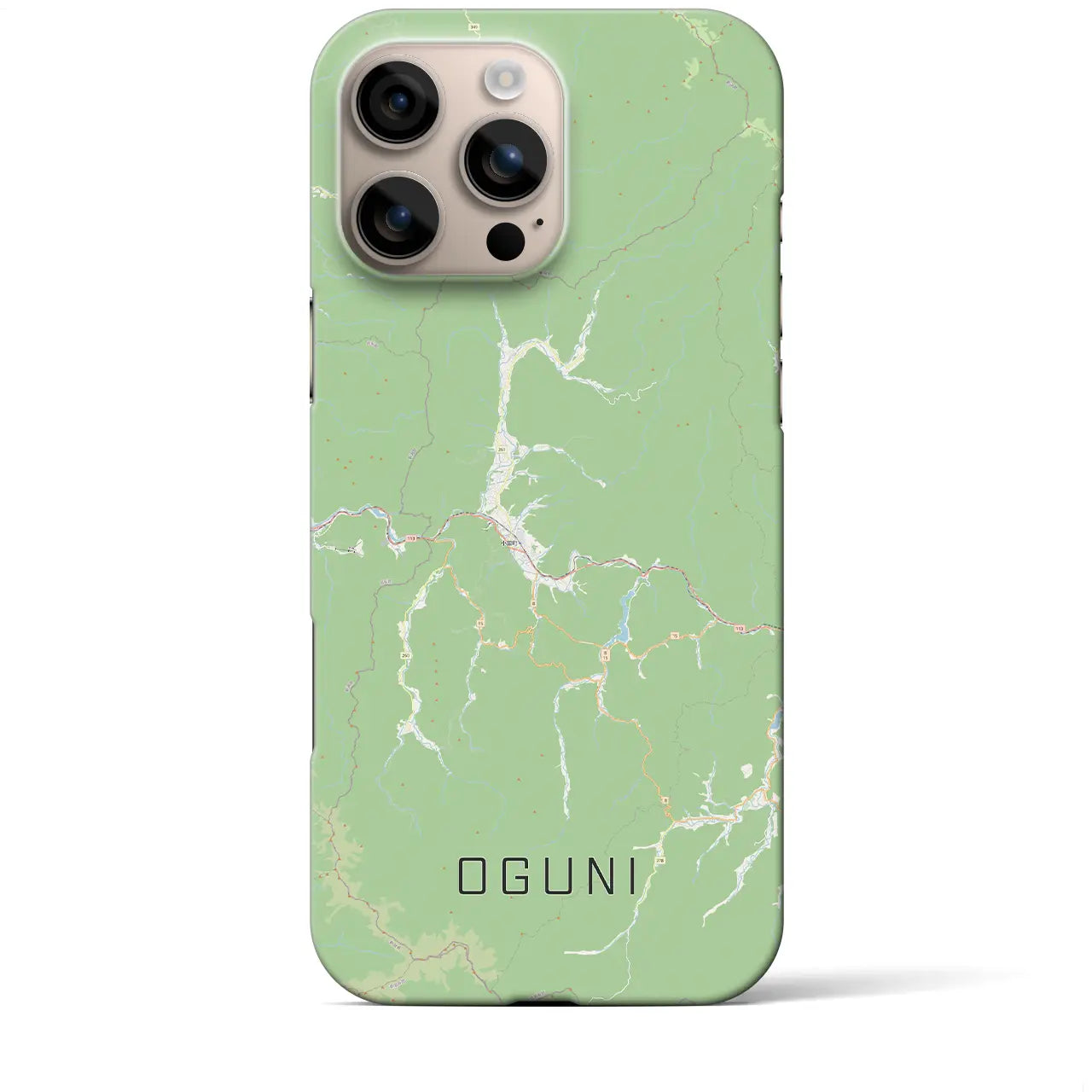 【小国(山形県)】地図柄iPhoneケース(バックカバータイプ)