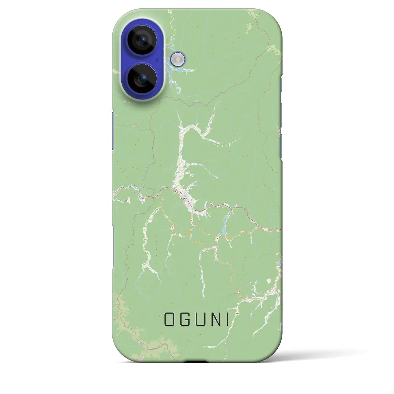 【小国(山形県)】地図柄iPhoneケース(バックカバータイプ)ナチュラル・iPhone 16 Pro Max 用