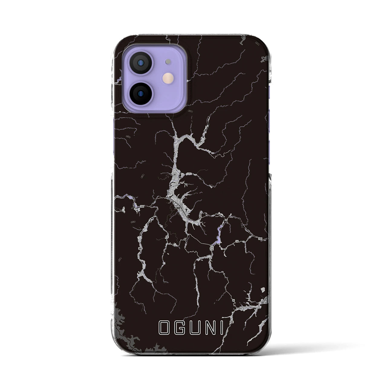 【小国(山形県)】地図柄iPhoneケース(クリアタイプ)