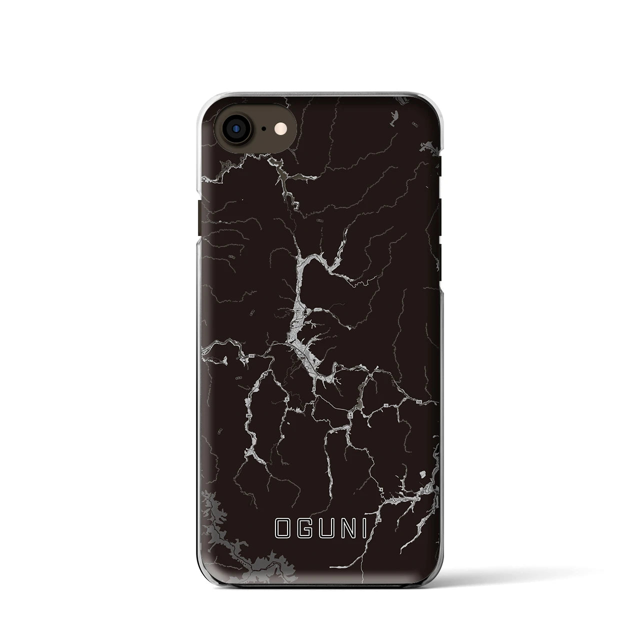 【小国(山形県)】地図柄iPhoneケース(クリアタイプ)