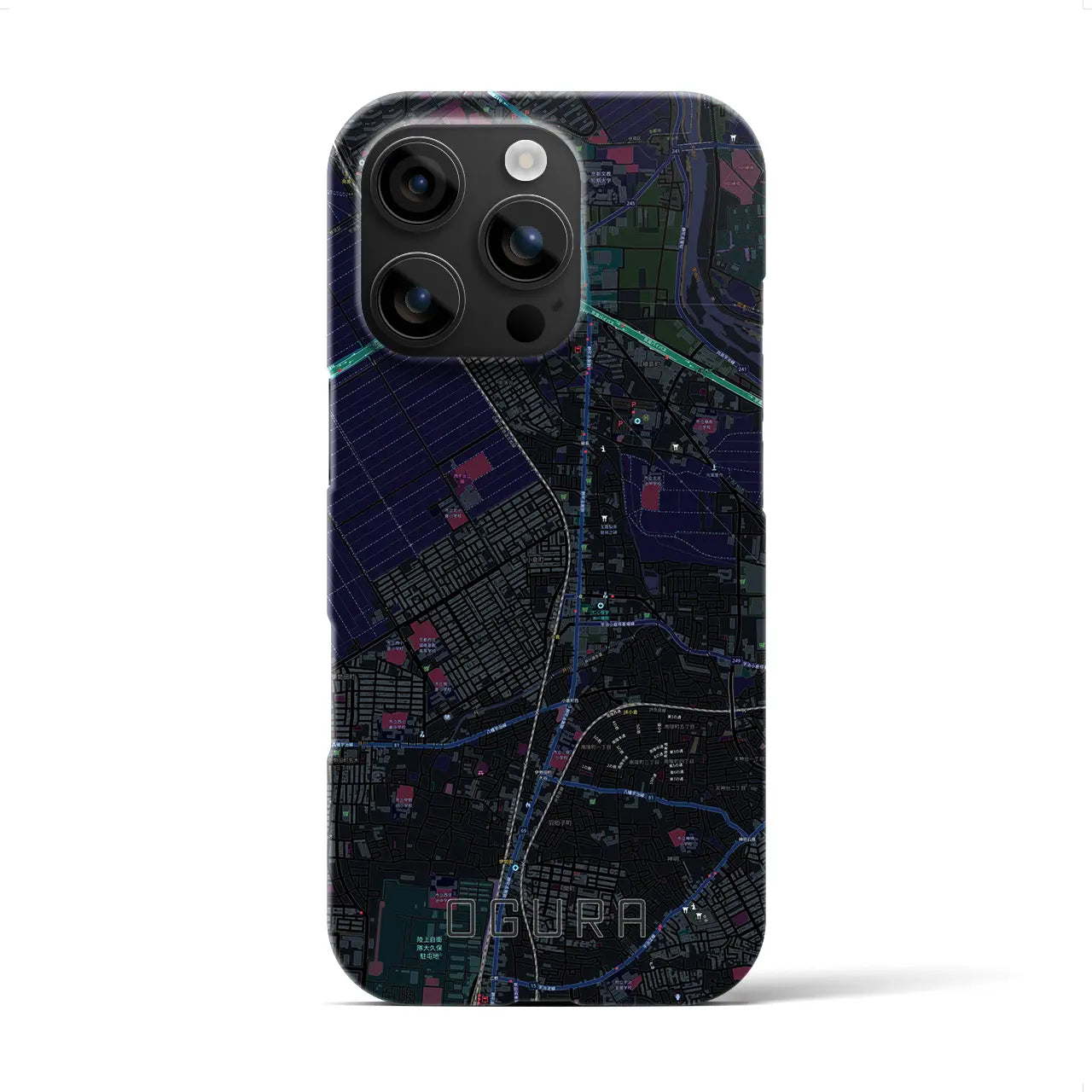 【小倉(京都府)】地図柄iPhoneケース(バックカバータイプ)