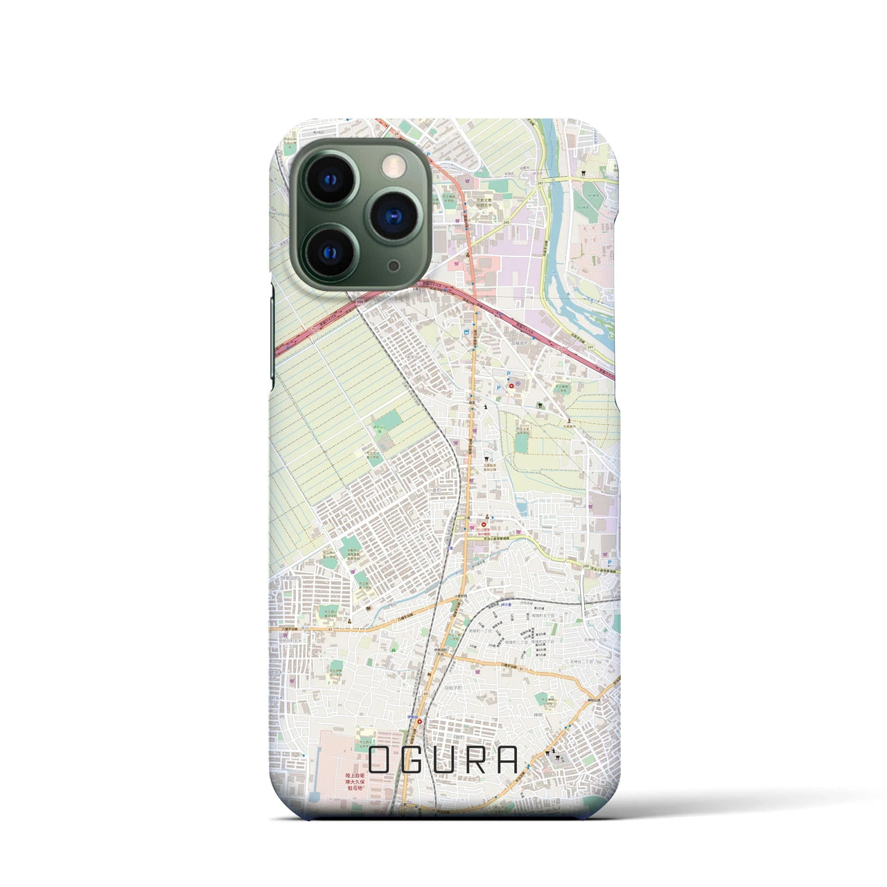 【小倉(京都府)】地図柄iPhoneケース(バックカバータイプ)