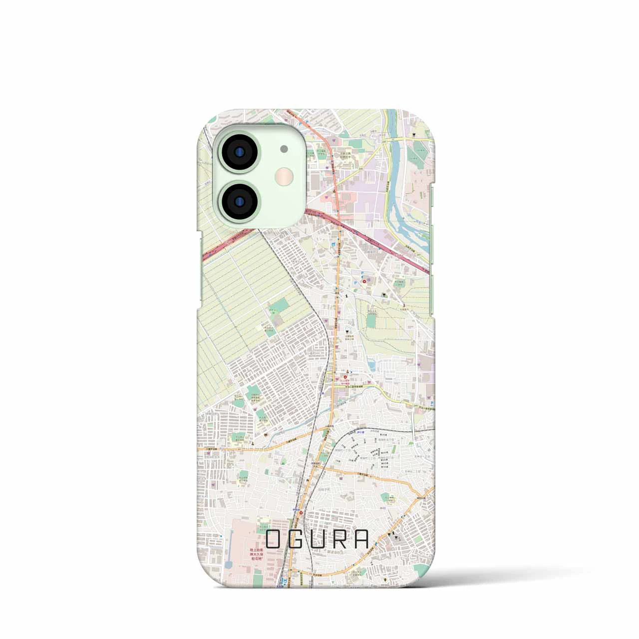 【小倉(京都府)】地図柄iPhoneケース(バックカバータイプ)