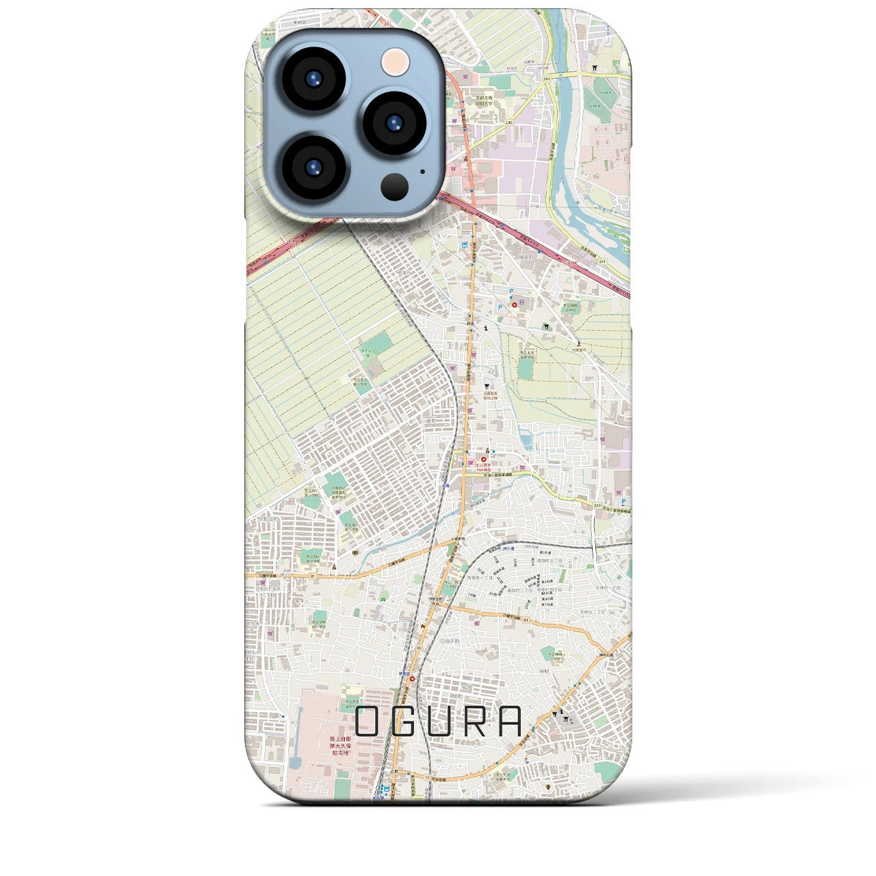【小倉(京都府)】地図柄iPhoneケース(バックカバータイプ)