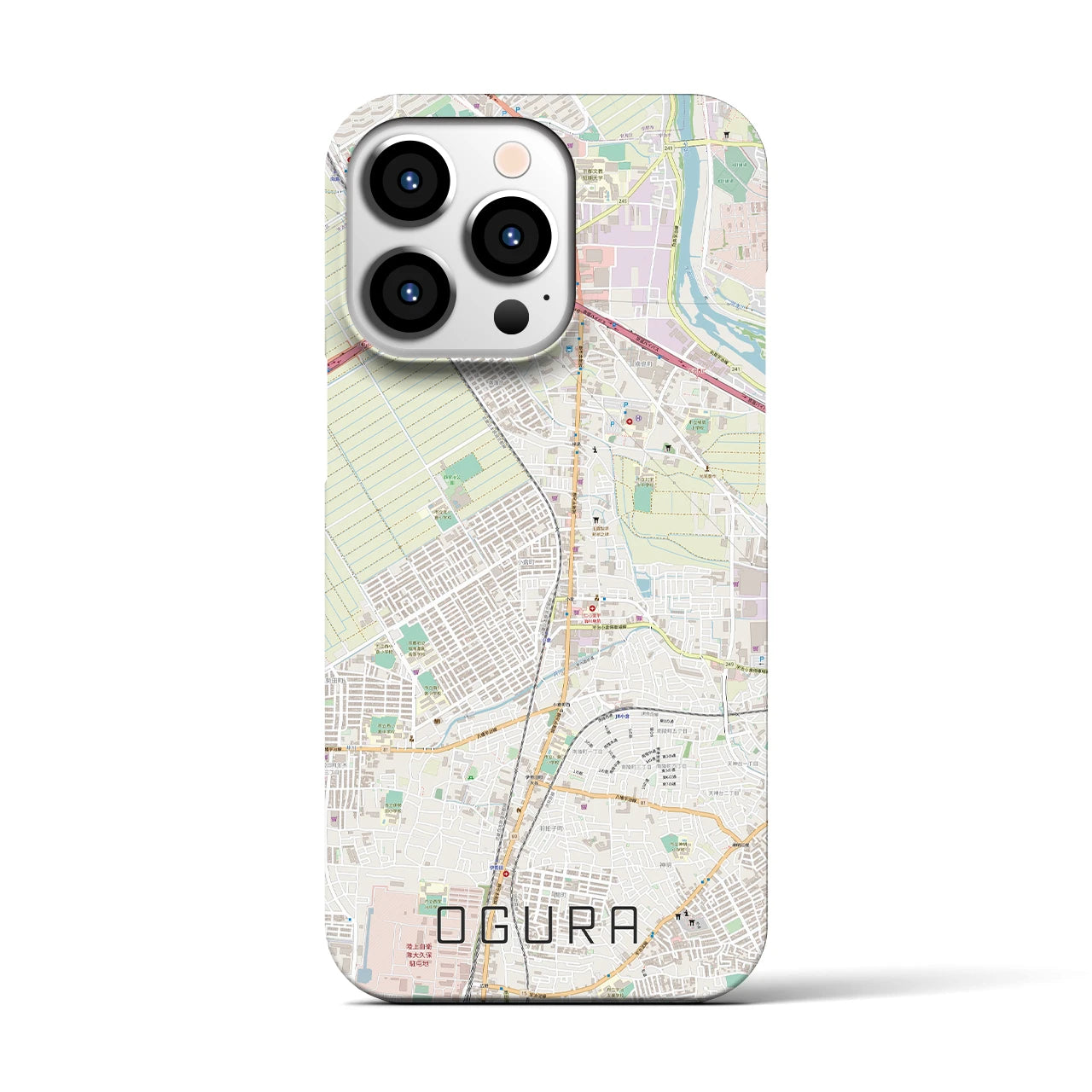 【小倉(京都府)】地図柄iPhoneケース(バックカバータイプ)