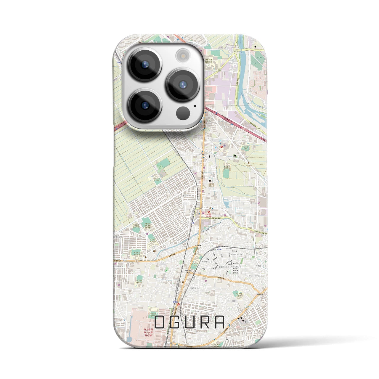 【小倉(京都府)】地図柄iPhoneケース(バックカバータイプ)