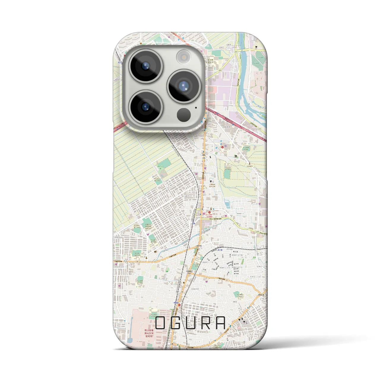 【小倉(京都府)】地図柄iPhoneケース(バックカバータイプ)