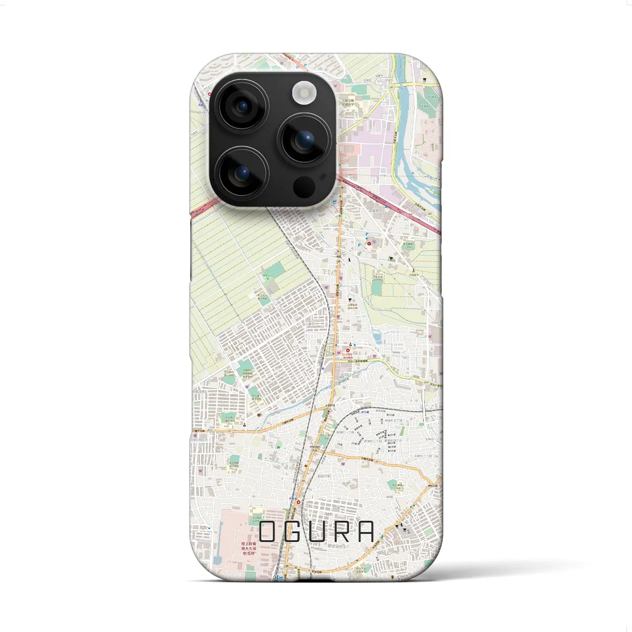 【小倉(京都府)】地図柄iPhoneケース(バックカバータイプ)