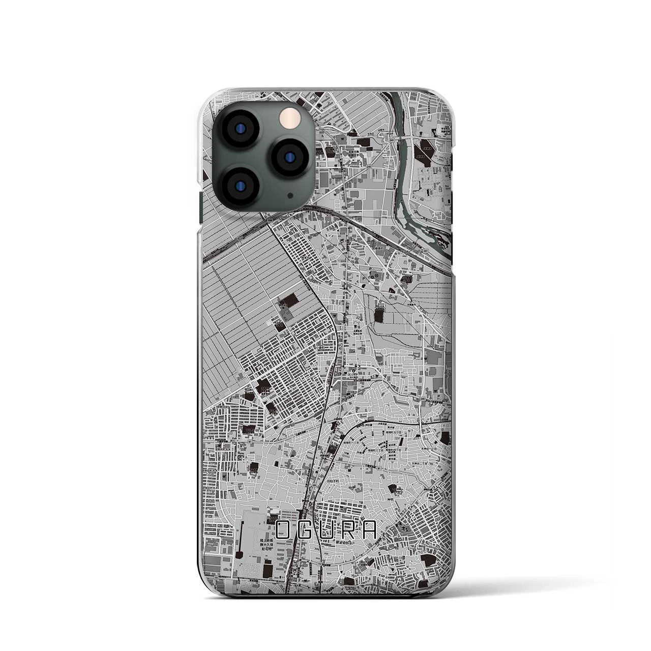 【小倉(京都府)】地図柄iPhoneケース(クリアタイプ)