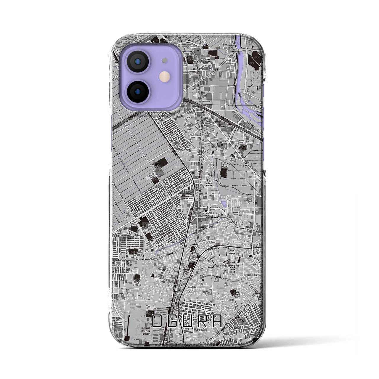 【小倉(京都府)】地図柄iPhoneケース(クリアタイプ)