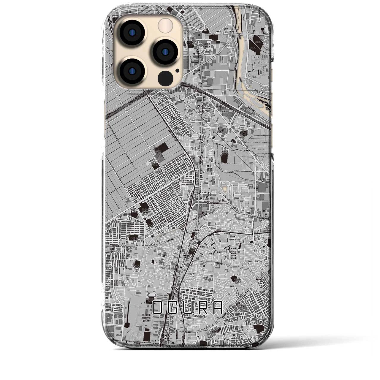 【小倉(京都府)】地図柄iPhoneケース(クリアタイプ)