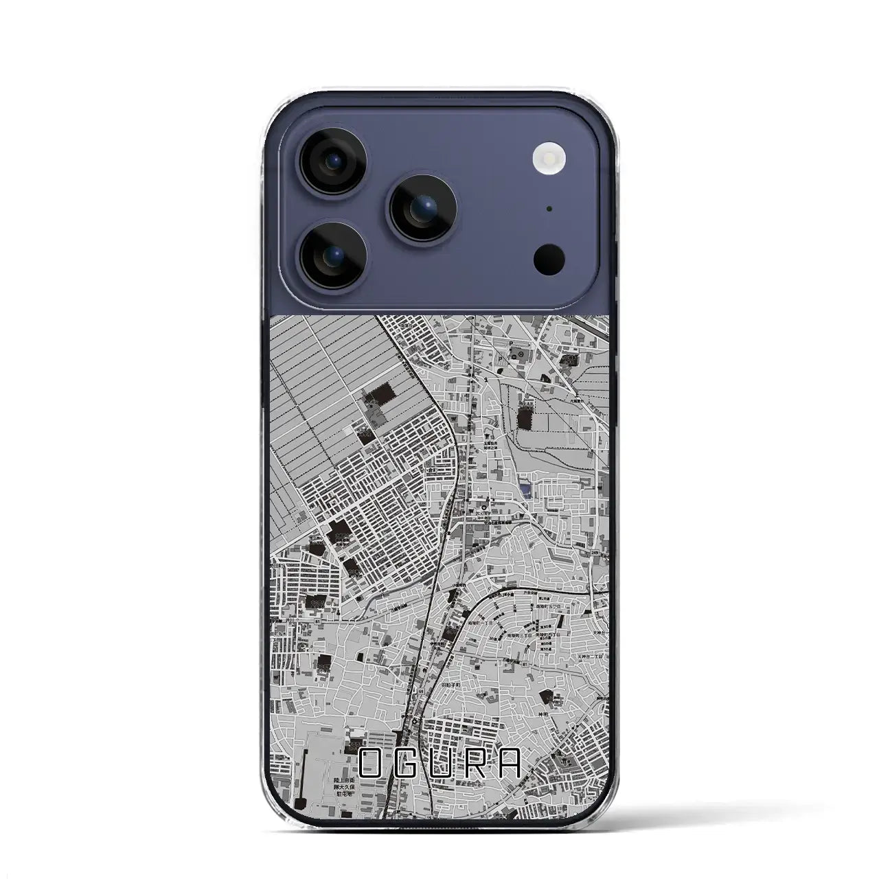 【小倉(京都府)】地図柄iPhoneケース(クリアタイプ)