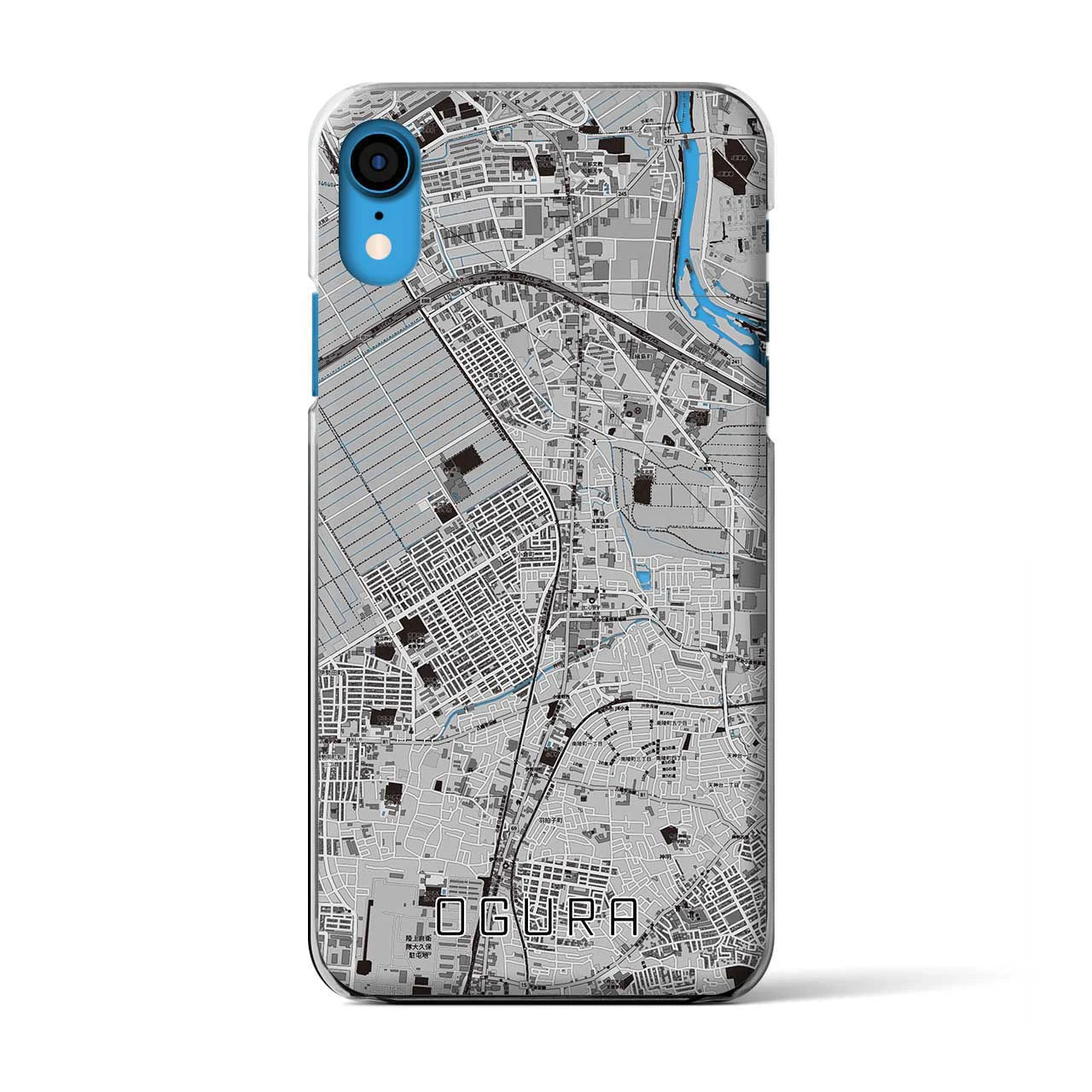 【小倉(京都府)】地図柄iPhoneケース(クリアタイプ)