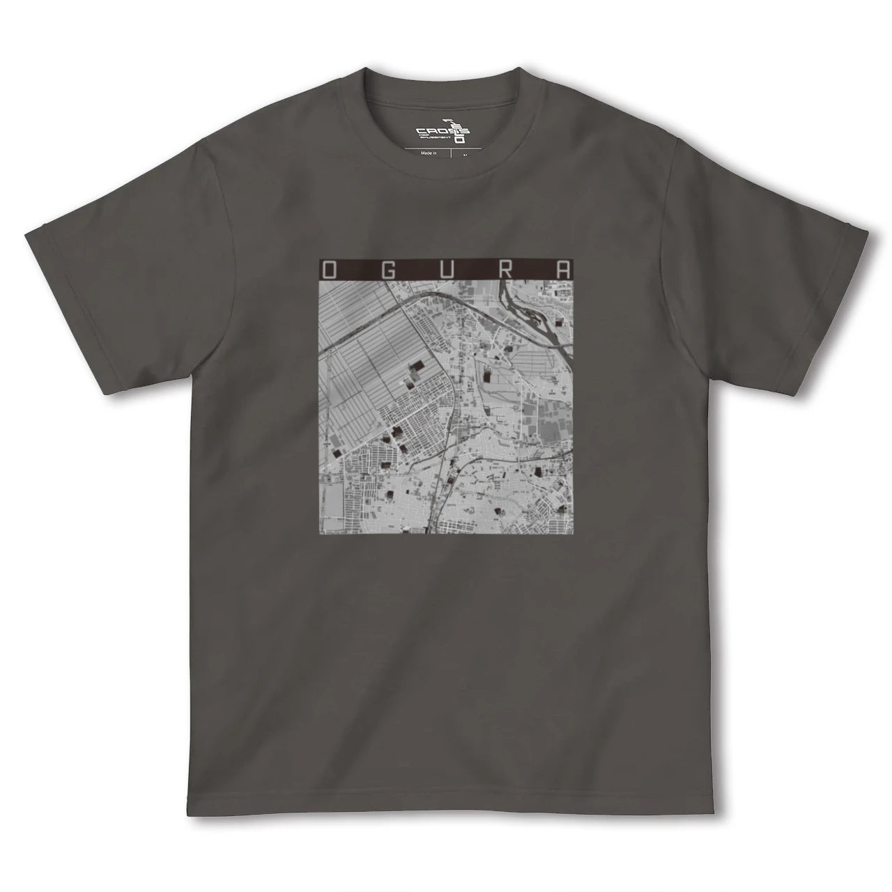 【小倉(京都府)(京都府)】地図柄ヘビーウェイトTシャツ