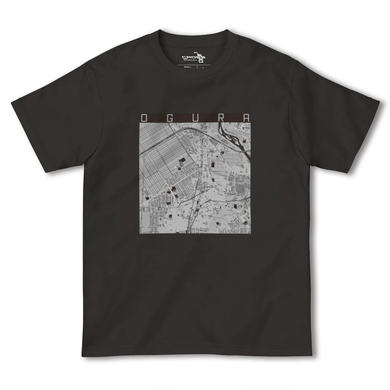 【小倉(京都府)(京都府)】地図柄ヘビーウェイトTシャツ