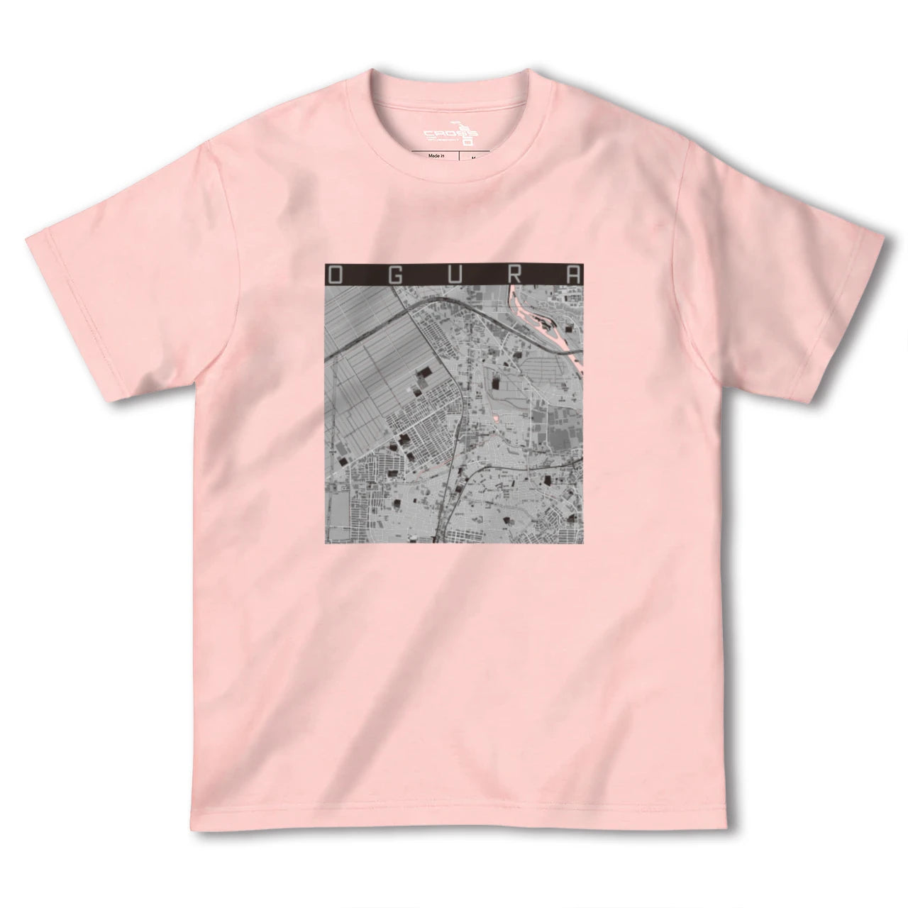 【小倉(京都府)(京都府)】地図柄ヘビーウェイトTシャツ