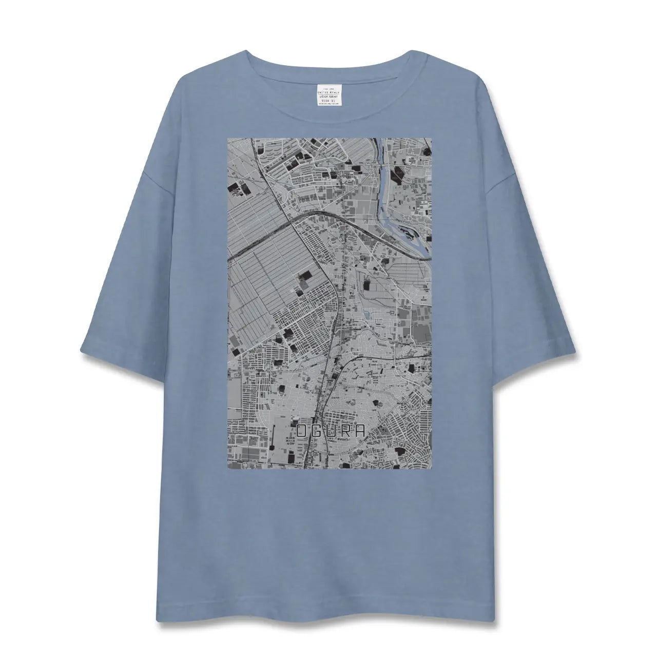 【小倉(京都府)(京都府)】地図柄ビッグシルエットTシャツ